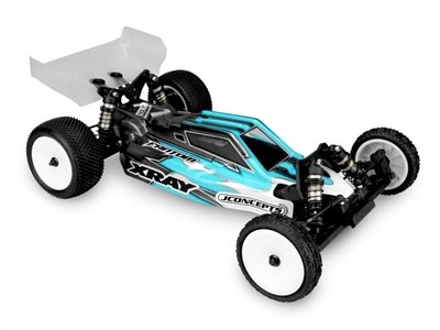 JCO0323 JConcepts F2 Body (BODY COMES CLEAR) With Aero Wing- XRAY XB2