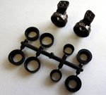 KYOUMW704 05 Kyosho V2 Aluminum Rear Hub Set .5 deg RB6ZXRTSC