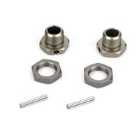 LOSA3530 Wheel Hexes pr Hard Anodized 8B8T