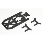 LOSB0902 Upper Chassis Plate Set Graphite 3 MLST2