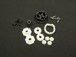 LOSB0941 Front Rear Metal Diff Gear  Housing Set MLST2