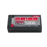 ORI14083 Team Orion Carbon Pro Ultra 25mm Shorty 110C 5000mAh 2S 7.4V Lipo Battery w/ 4mm Tubes
