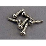 TRA2675 Screws 3x10mm roundhead self tapping 6